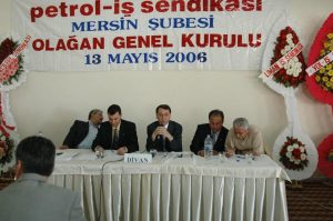 Öztaşkın’ın Mersin Şube Genel Kurulu’nda yaptığı konuşma