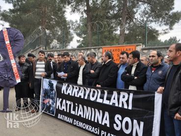 Batman karayollarına siyah çelenk