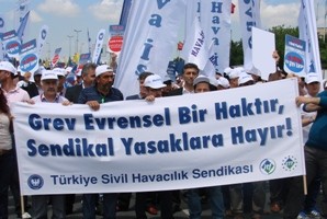 Hava-İş grev hakkı için fiili greve çıktı