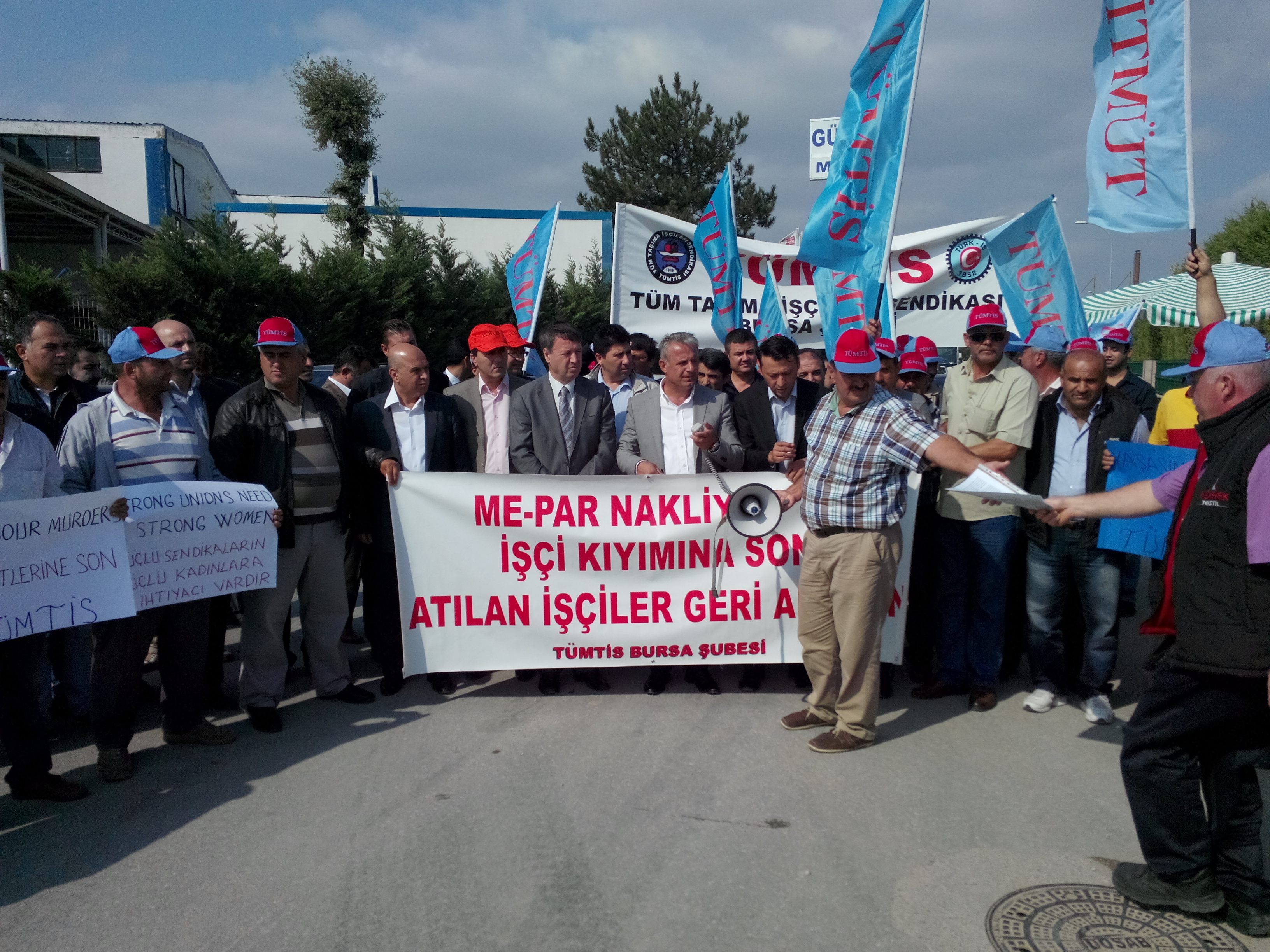 Bursa Şube Küresel Eylem Günü Eylemlerine Destek Verdi