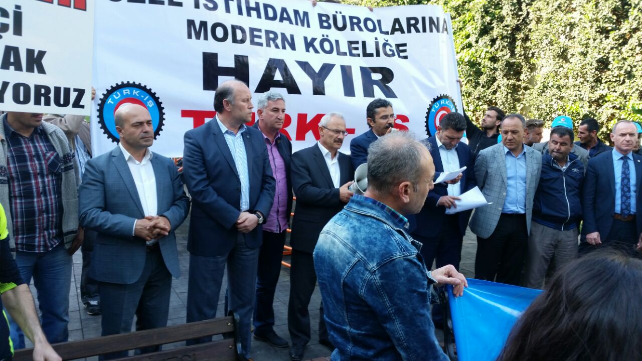 Kocaeli’nde Kiralık İşçilik Yasa Tasarısı’na Karşı Basın Açıklaması