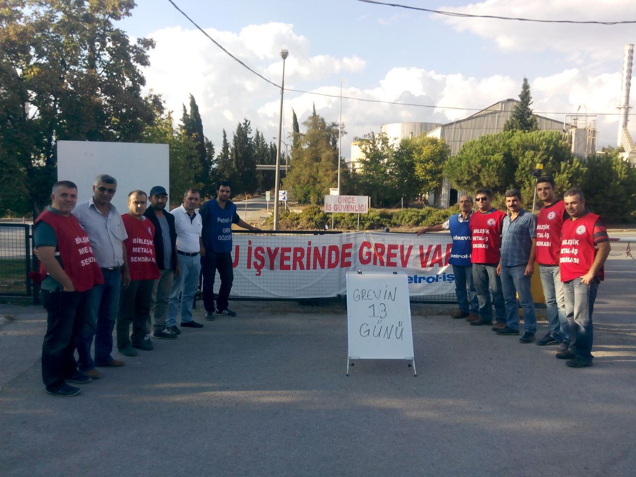 Birleşik Metal İş Sendikası’ndan Grev Ziyareti