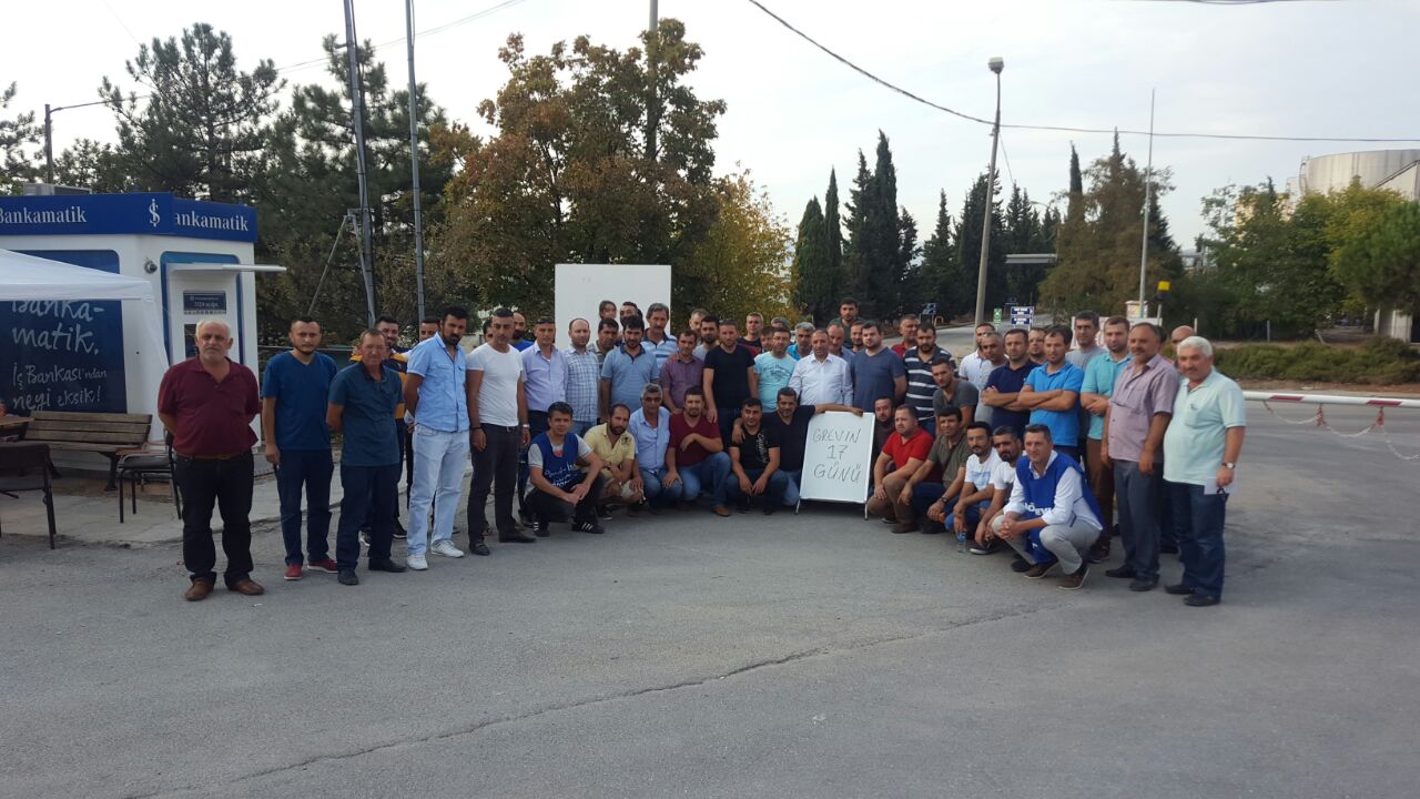 Faurecia’dan Grevdeki Üyelerimize Ziyaret