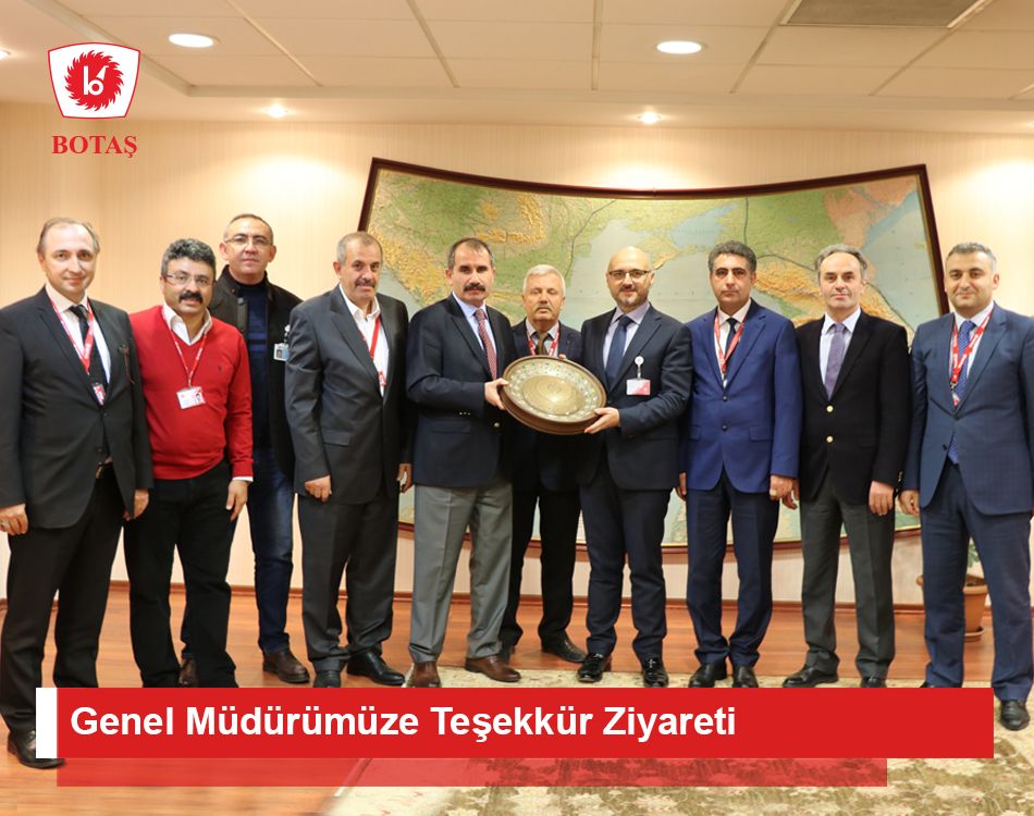 Ankara Şubemizden BOTAŞ Genel Müdürüne Ziyaret