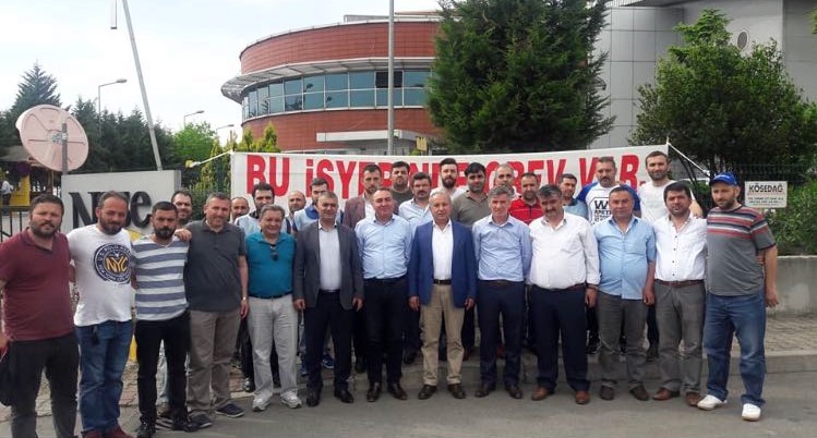 Merkez Yöneticilerimizden Neşe Plastik Grev Yerine Ziyaret