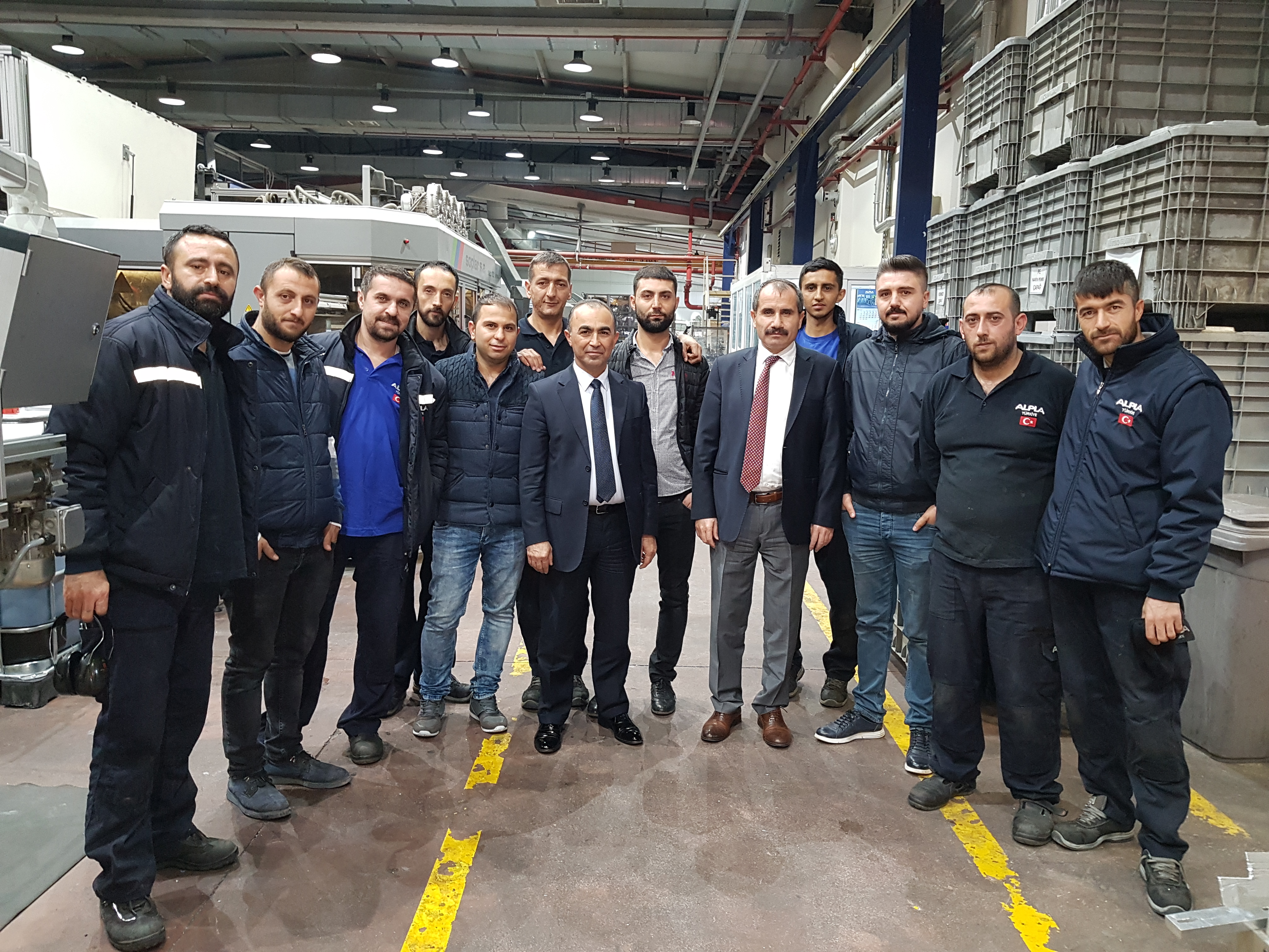 Ankara Şube Yöneticilerimiz Alpla Plastik İşyerinde