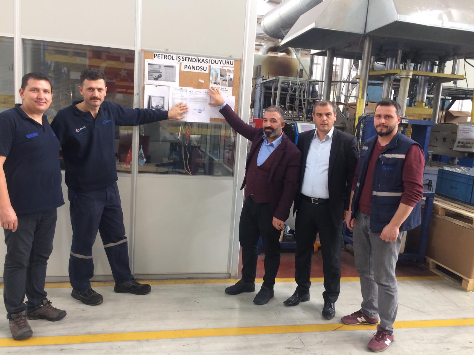 Bursa Şubemize Bağlı Aktaş’ta Grev İlanı Asıldı