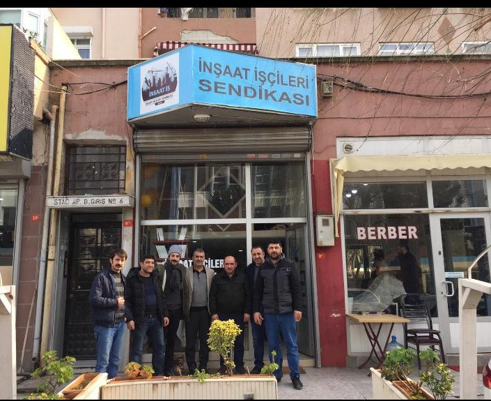 Genel Örg. Ve Eğt. Sekreterimizden  İnşaat-İş Sendikasına Dayanışma Ziyareti