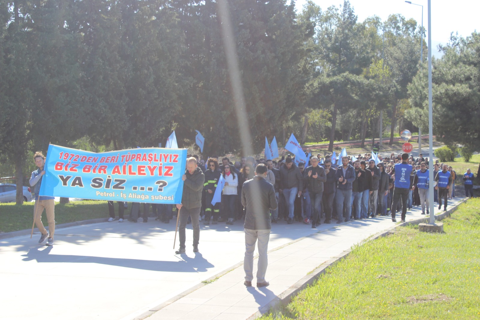 Tüpraş İzmir Rafinerisi İşyerinde Protesto Eylemi