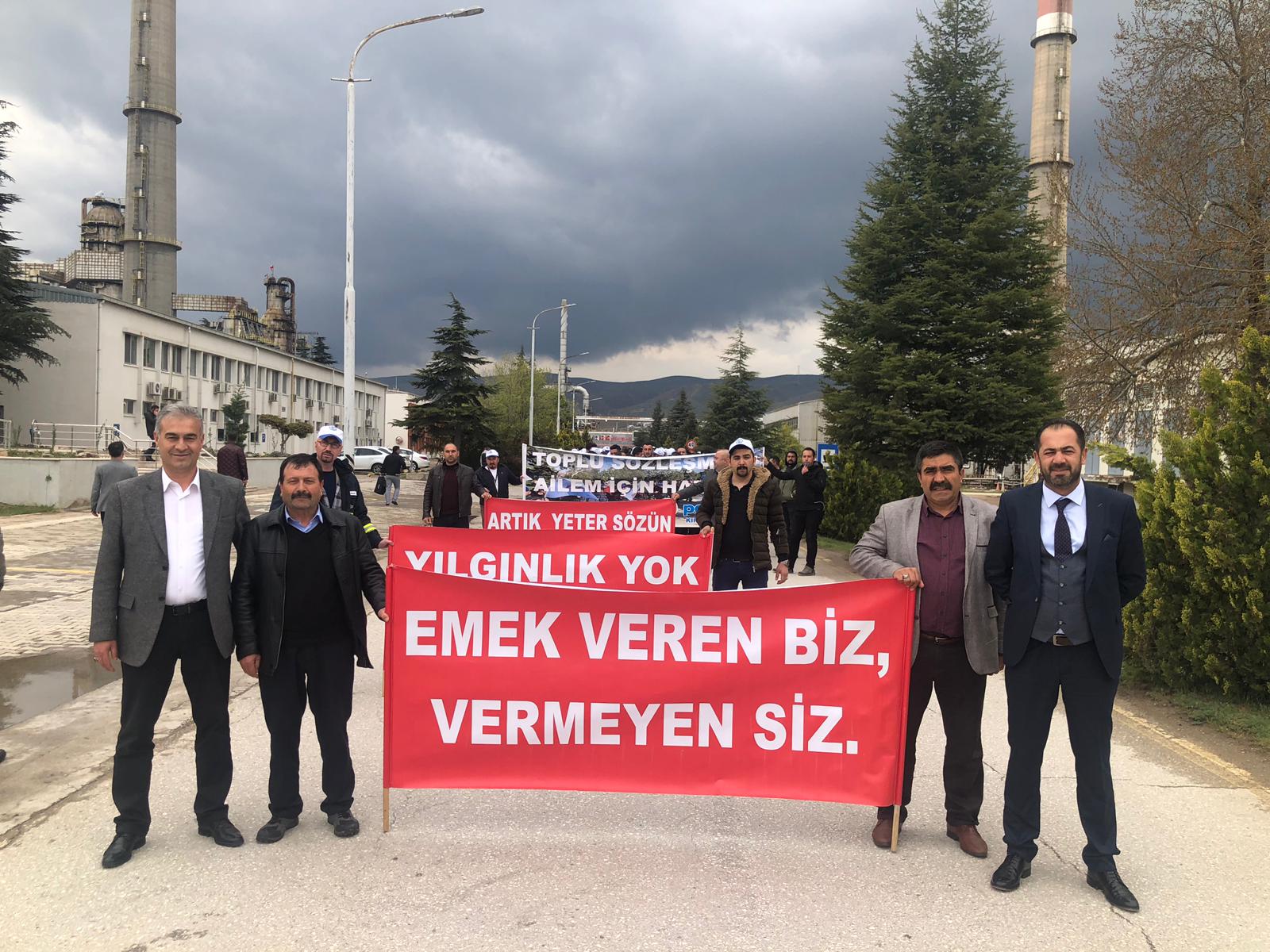 Kırıkkale Tüpraş’ta İş Bırakma Eylemleri Devam Ediyor