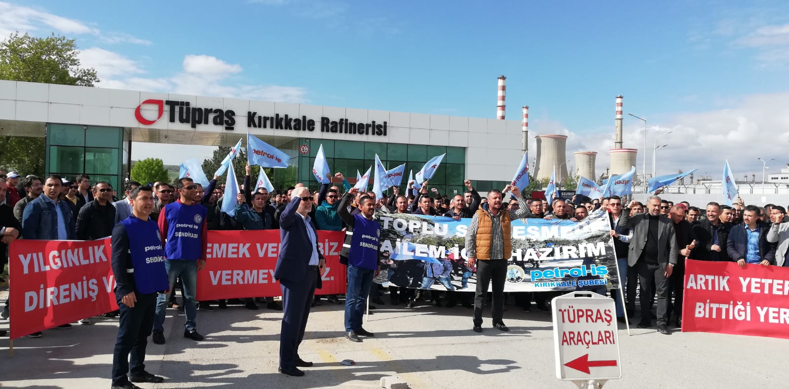 Genel Başkanımız Kırıkkale Tüpraş’ta Protesto Eylemlerinde