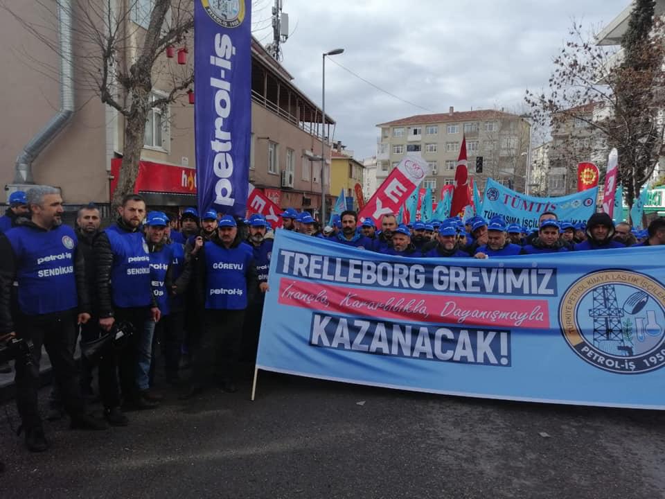 Trelleborg Grevcileri Metal İşçilerinin Yanında