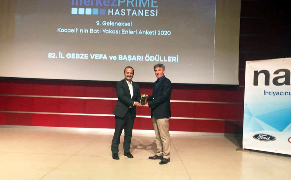 Genel Başkanımız Süleyman Akyüz Batıyakası Enleri 82.İl Marka Şehir Gebze Vefa ve Başarı Ödülleri törenine katıldı