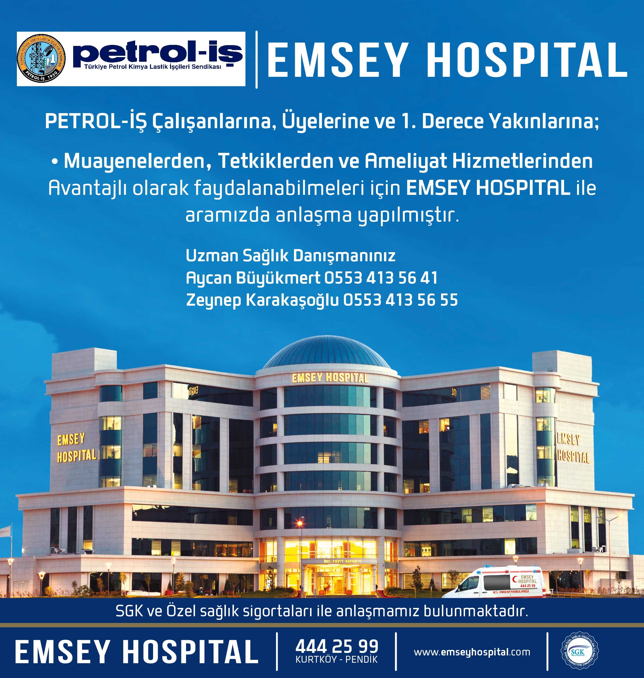 Emsey Hospital ile Sendikamız arasında Kurumsal Anlaşma İmzalandı
