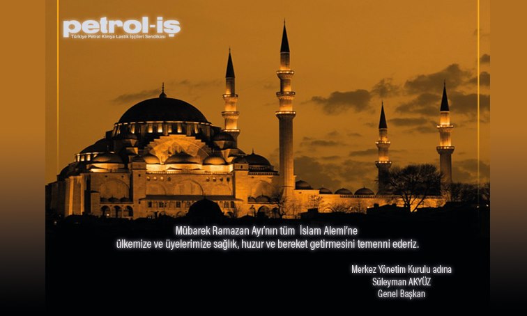 MYK’dan Ramazan Ayı Mesajı