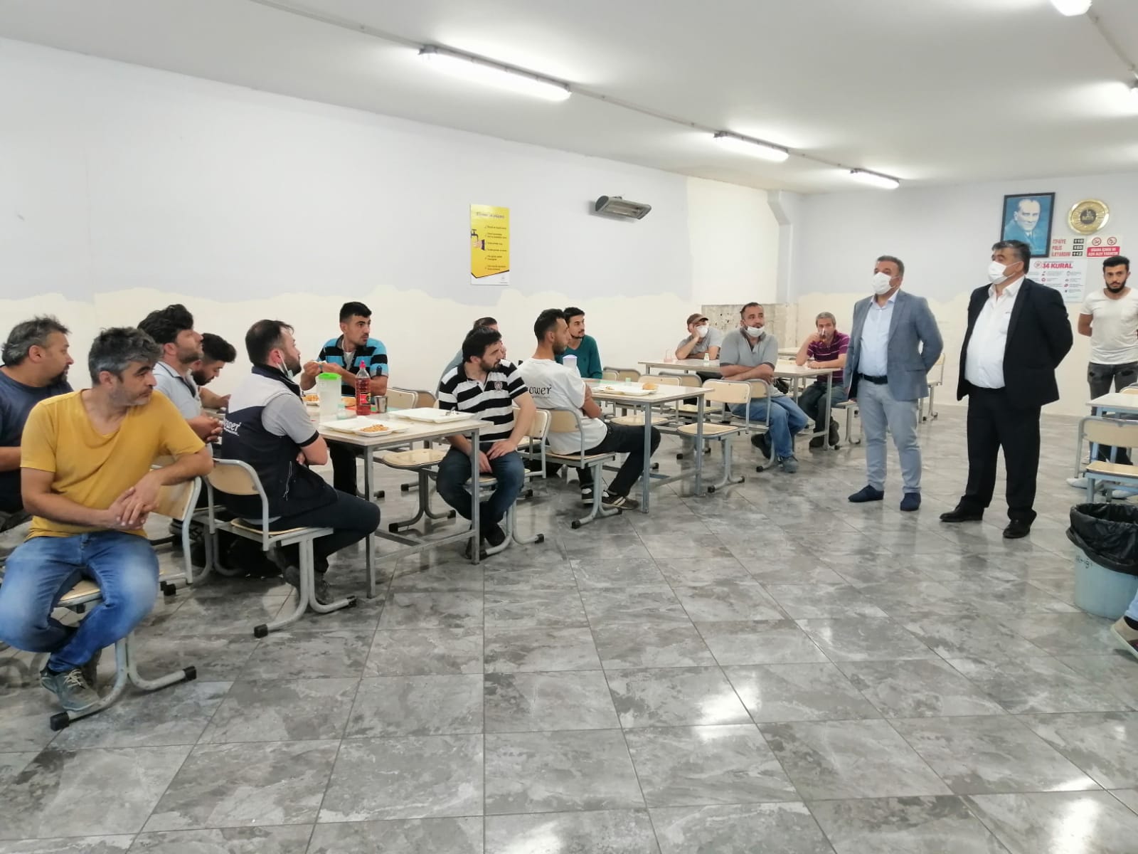 ER-DUŞ İŞÇİLERİNE ZİYARET