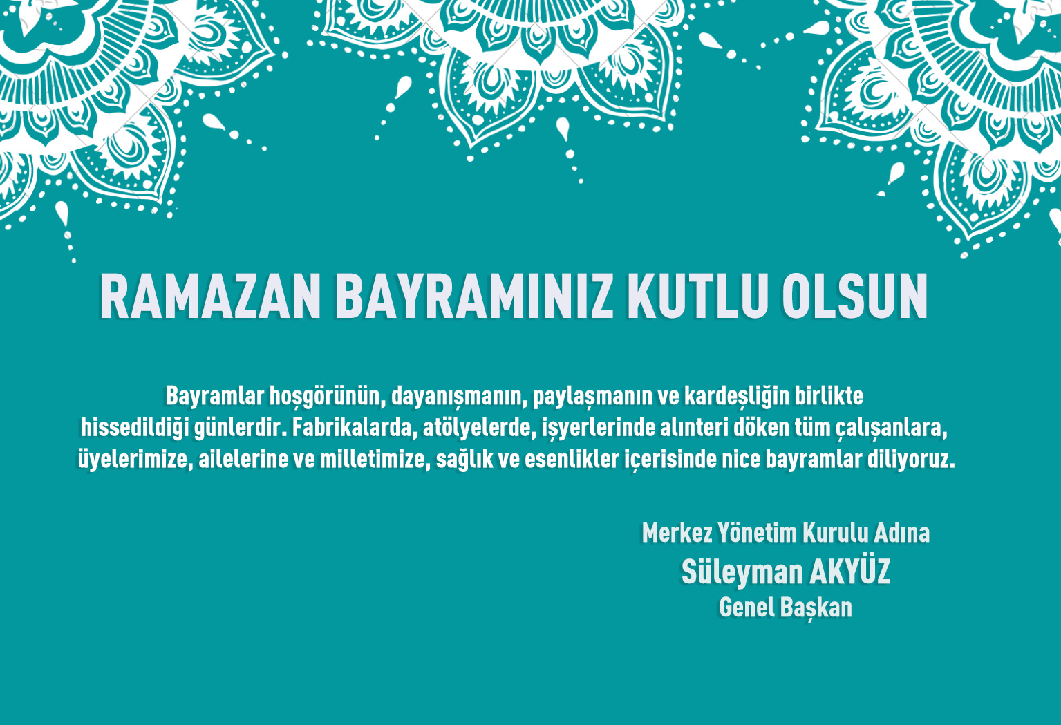 RAMAZAN BAYRAMINIZ KUTLU OLSUN