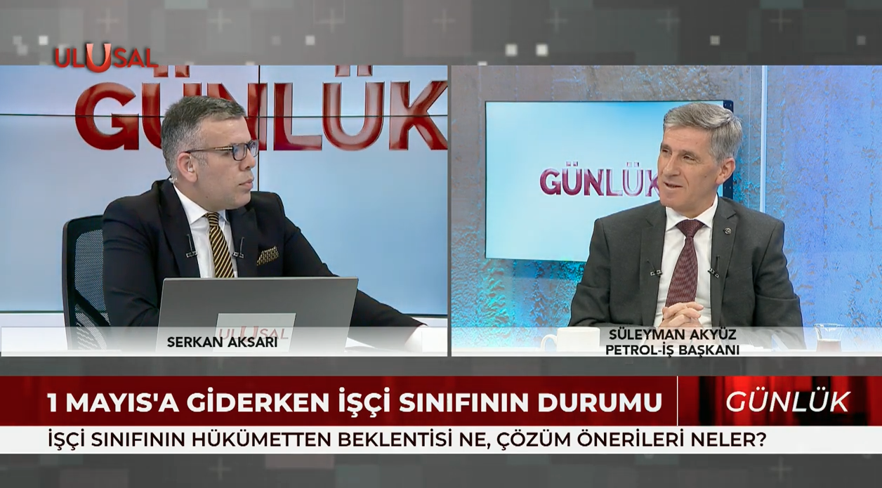 Genel Başkanımız Süleyman Akyüz Ulusal Kanal’da Canlı Yayın Konuğu Oldu