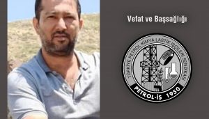 Üyemiz Barış Akbal Vefat Etti